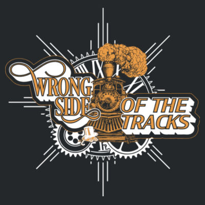 Wrong Side Of The Tracks- 5400 - Gold, Black Ink Design